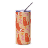 Cute Cat Design Stainless Steel Tumbler Drinkware Product